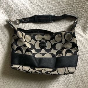 Signature Black Coach Bag
